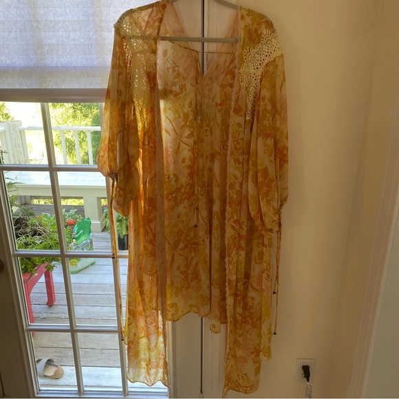 Free People Lost in Love Kimono Honey Combo - Picture 4 of 9